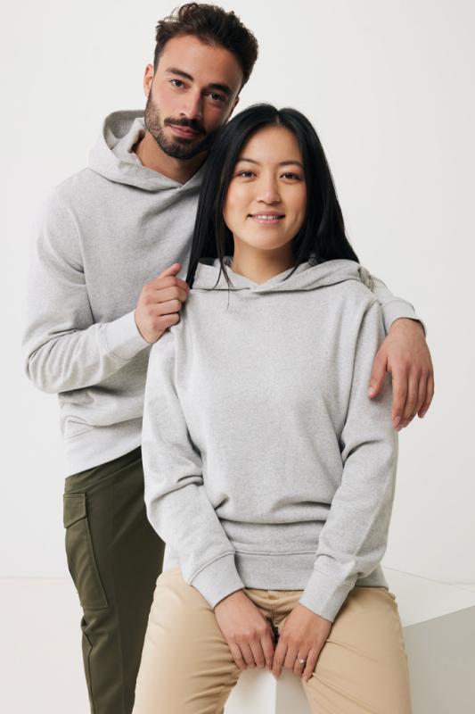 Mikina s bočnými vreckami IQONIQ Yengo z rec. bavlny light heather grey XXS 4