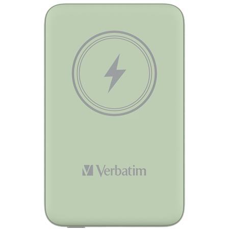 Prenosná batéria, bezdrôtové nabíjanie, 10000 mAh, VERBATIM "MCP-10, zelená 3