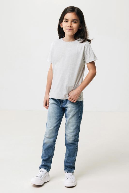 Detské tričko IQONIQ Koli z recykl. bavlny light heather grey 9-10r (135-140cm) 4