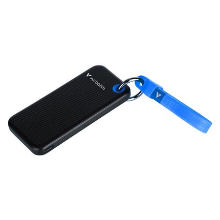 SSD (externá pamäť), 1TB, USB 3.2 Gen2, VERBATIM "Pocket SSD", čierna/modrá 2