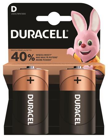 Batéria, D goliath, 2ks, DURACELL "Basic" 1