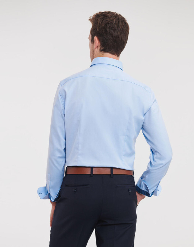 Košeľa Tailored Contrast Herringbone 5