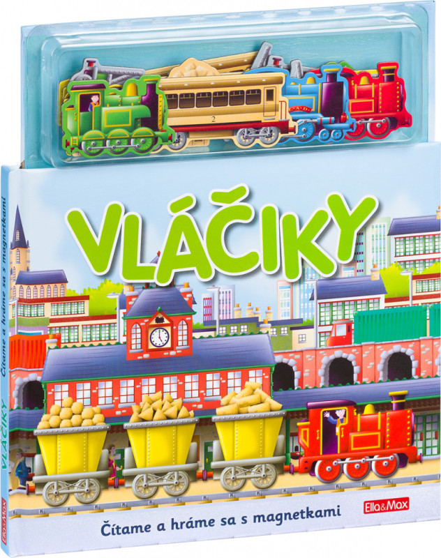 VLÁČIKY ─ Knižka s magnetkami