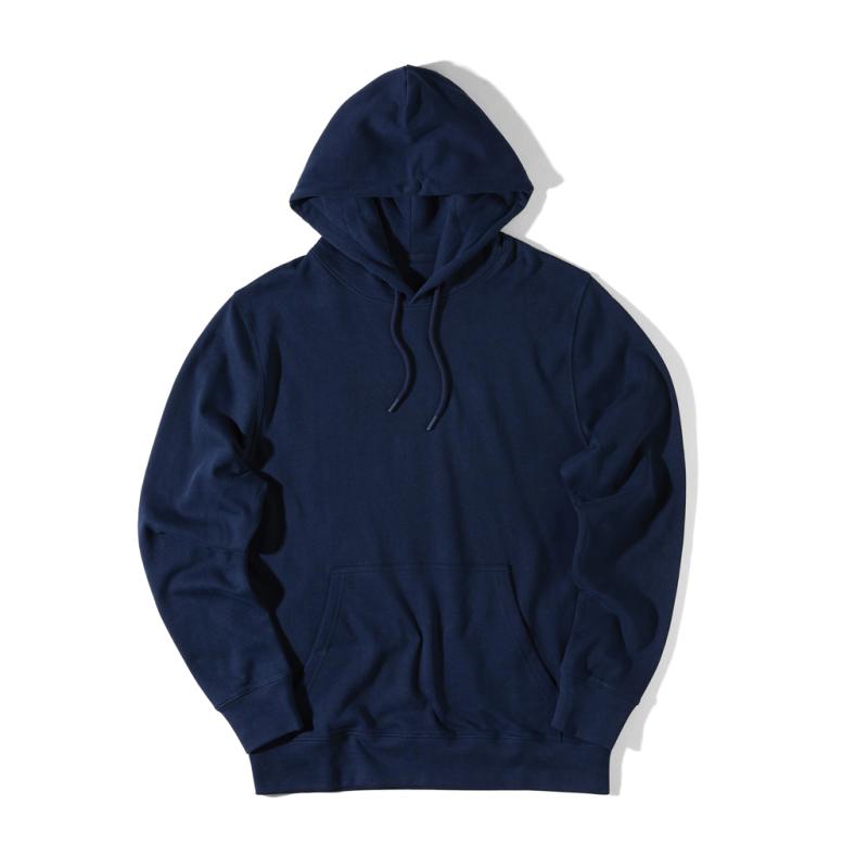 Ľahká mikina s kapucňou IQONIQ Rila z recykl. bavlny námornícka modrá 4XL 3