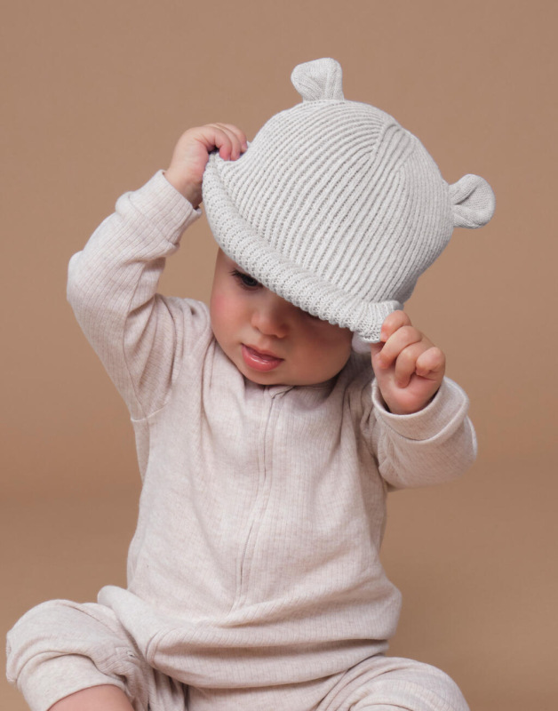 Organic Baby Bear Beanie 1