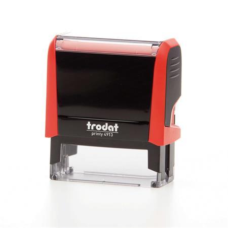 Pečiatka, TRODAT "Printy 4913", červené telo, čierna poduška 3