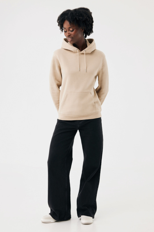 IQONIQ Joshua Unisex mikina s kapucňou z rec. bavlny desert S 11