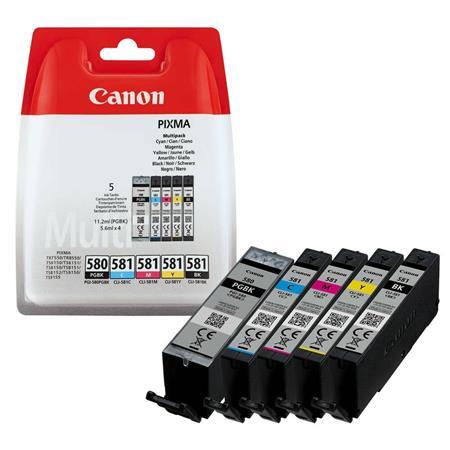 PGI580/CLI581 náplň multipack do Pixma TS7550, 8150, 9150 tlačiarní, CANON, pgb+b+c+m+y, 1