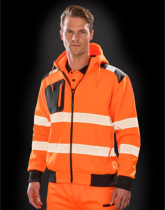 Mikina s kapucňou Recycled Robust Zipped Safety