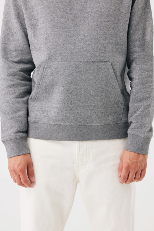 IQONIQ Joshua Unisex mikina s kapucňou z rec. bavlny light heather anthracite XXXL 10