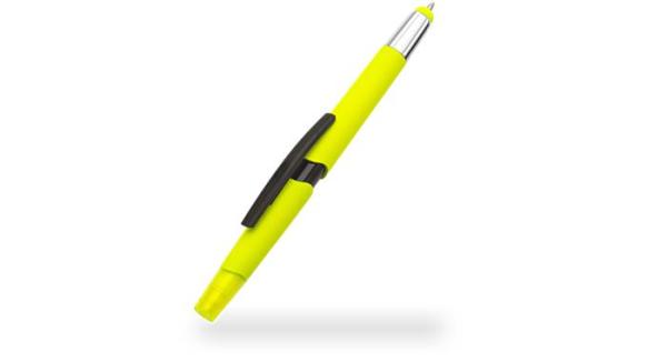 Multifunkčné guľôčkové pero, zvýrazňovač, dotykové pero, sada, WEDO "3-in-1", neónové farb 5