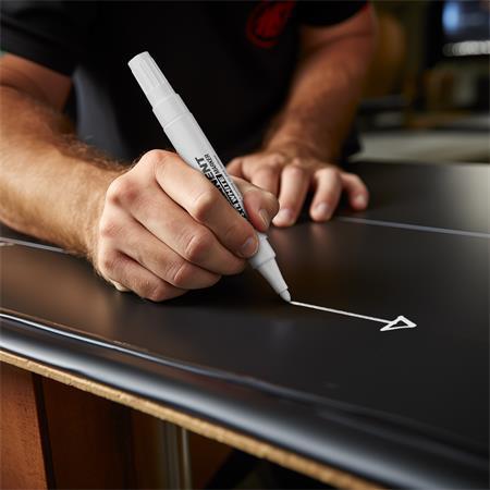 Permanentný popisovač. 1-3 mm, kužeľovitý hrot, ICO "Permanent 11 XXL", biela 6