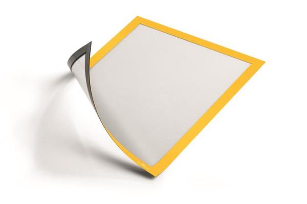 Informačný rám, A4, magnetický, DURABLE "DURAFRAME® MAGNETIC", žltá