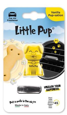 Osviežovač vzduchu do auta, LITTLE PUP "Vanilla Pup-sation", žltý