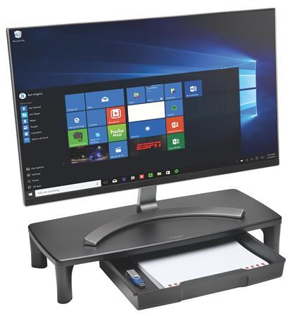 Stojan na monitor, nastaviteľná výška, so šuflíkom, KENSINGTON SmartFit™ 4