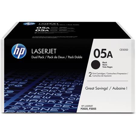 CE505A toner k tlačiarni LaserJet P2035, P2055, HP čierny, 2*2,3k 1