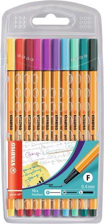 Liner, sada, 0,4 mm, STABILO "Point 88", 10 rôznych farieb 1