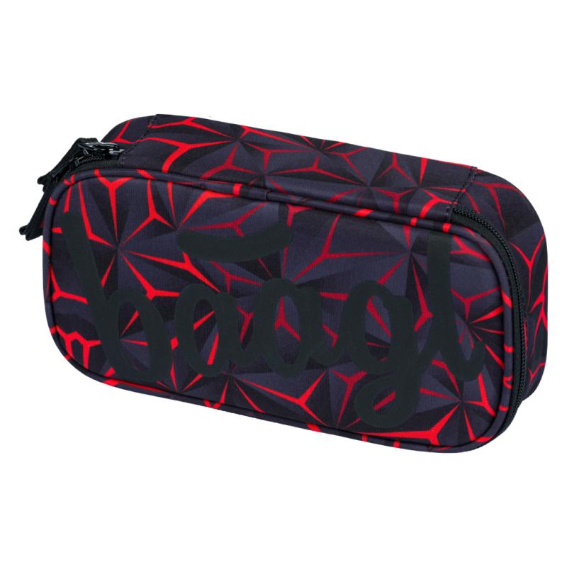 BAAGL SADA 3 Red Polygon: batoh, peračník, vrecko 11
