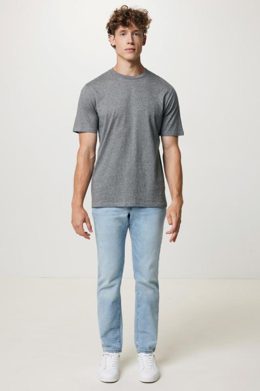 Ľahké tričko IQONIQ Sierra z recykl. bavlny light heather anthracite XXS 9