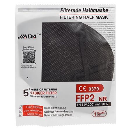 . Respirátor, FFP2, 5 vrstvový, 20 ks, čierny 2
