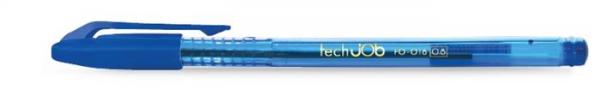 Guľôčkové pero, 0,4 mm, s vrchnákom, FLEXOFFICE "TechJob", modré 1