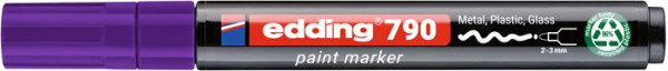 Lakový popisovač, 2-3 mm, PCR, EDDING „790“, fialový