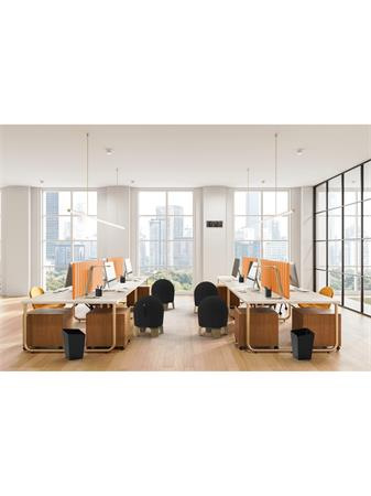 Odpadkový kôš, kovový 18 l, ALBA, čierny 2