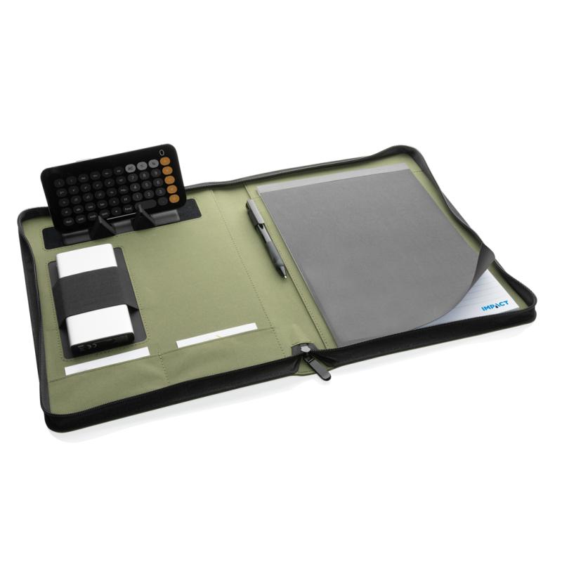 Portfólio na zips z 300D RPET AWARE™ zelená 5