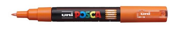 Dekoračný popisovač, 0,7-1,0 mm, UNI "Posca PC-1M", oranžová 2
