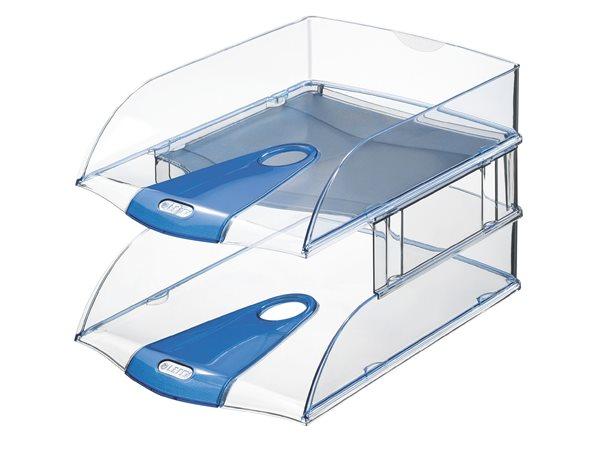 Nástavec na odkladač, LEITZ "Plus", priehľadný dymový 4