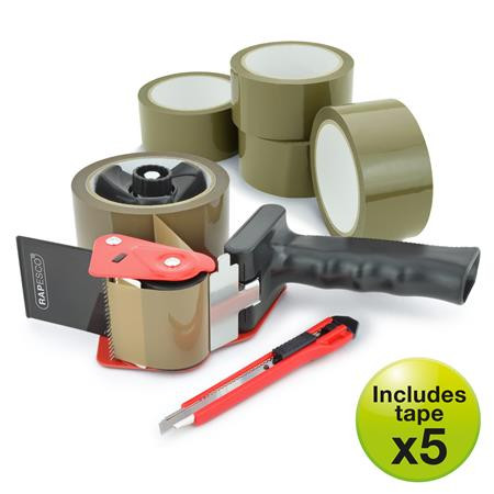 Odvíjač pásky, RAPESCO "Germ-Savvy® 960", s hnedou baliacou páskou (5 ks), s nožom (1 ks) 1