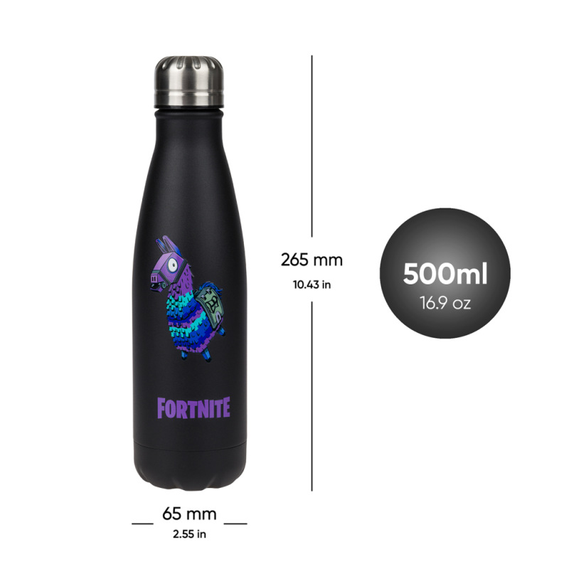 BAAGL Termofľaša s kovovým viečkom Fortnite Llama, 500 ml 3