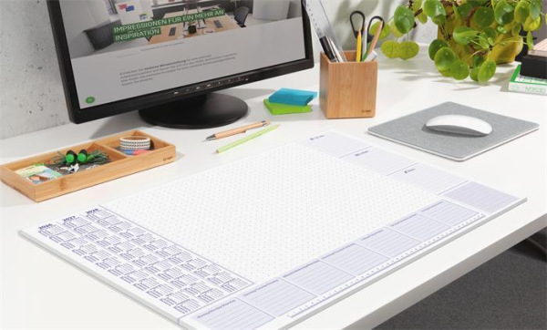 Podložka na stôl, 595x410 mm, dvojročné a týždenné kalendárium, SIGEL "Office" 8