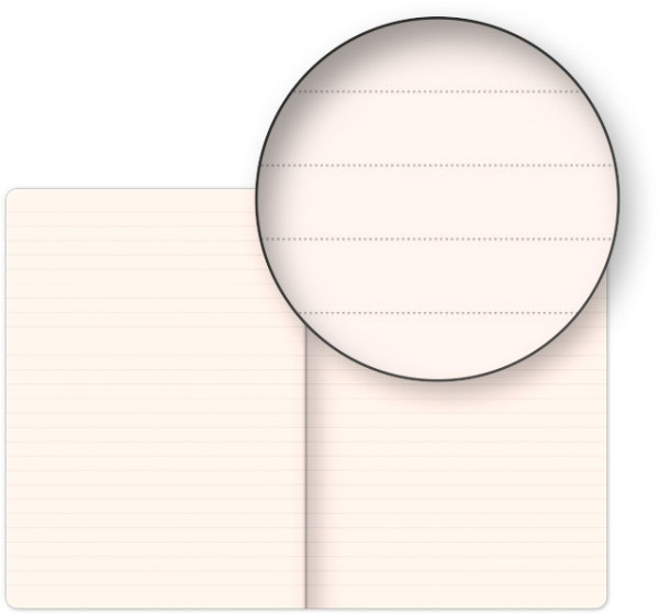 NOTIQUE Notes Vivella Classic modrý/biely, linajkovaný, 15 x 21 cm 2