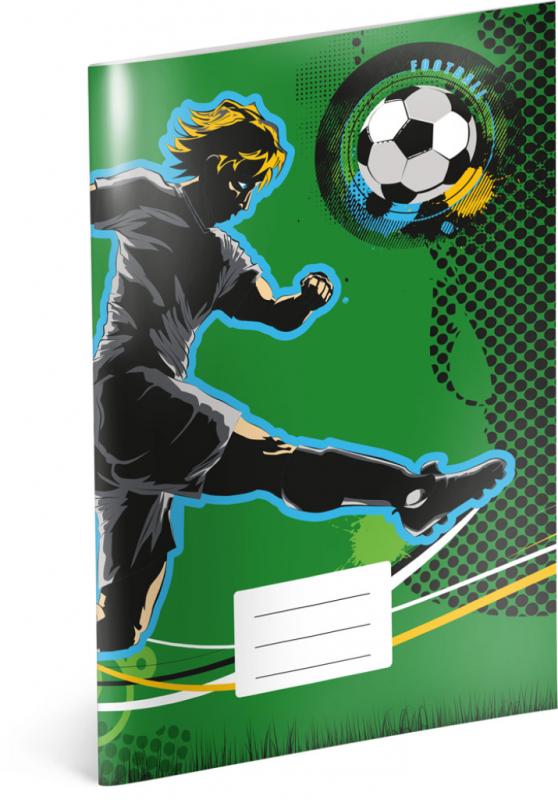 Školský zošit Futbal, A4, 40 listov, linajkovaný