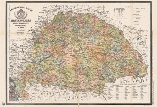 STIEFEL Podložka na stôl, "Uhorsko 1876/Administratíva Magyarország" "Antik Magyarország 1876/Magy