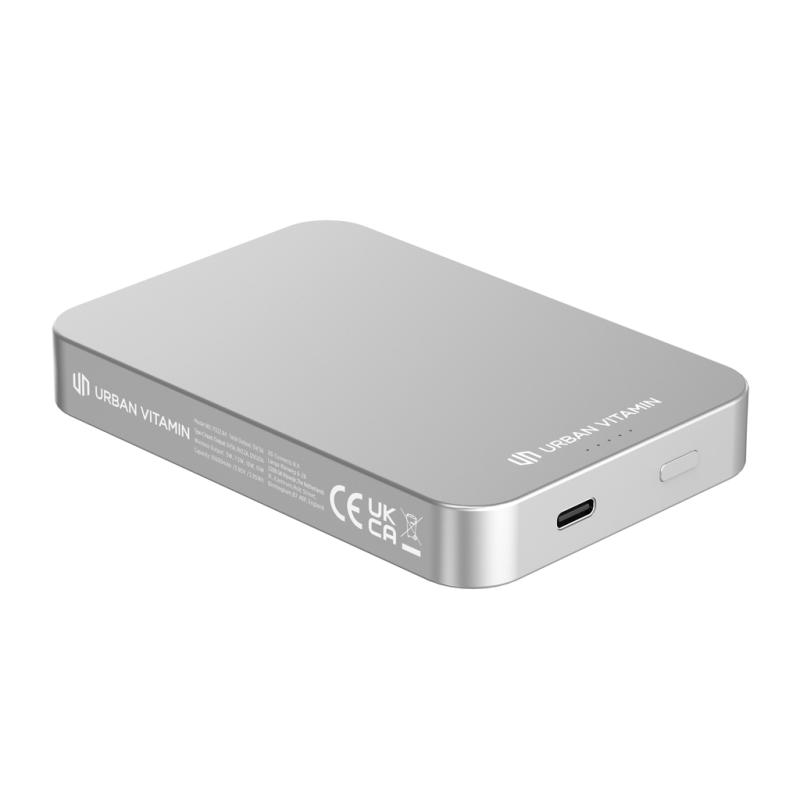Powerbanka 10000mAh Urban Vitamin Compton z RCS alu a plastu strieborná 8