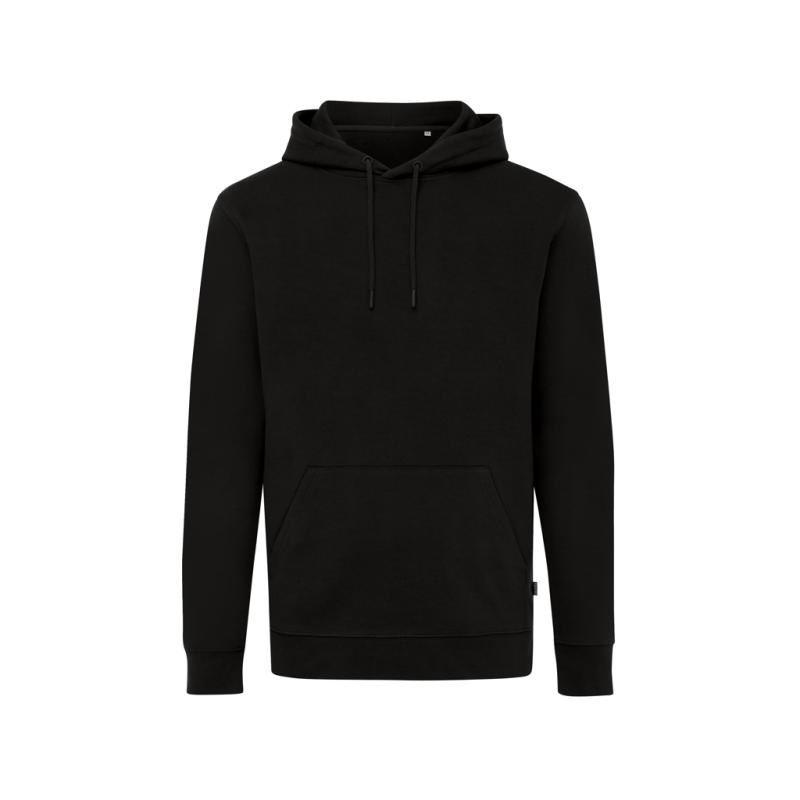 Mikina s kapucňou IQONIQ Jasper z recykl. bavlny čierna 5XL 1
