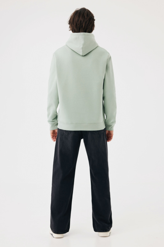 IQONIQ Joshua Unisex mikina s kapucňou z rec. bavlny Iceberg green M 13