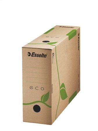 Archívny box, A4, 100 mm, recyklovaný kartón, ESSELTE "Eco", hnedý 2