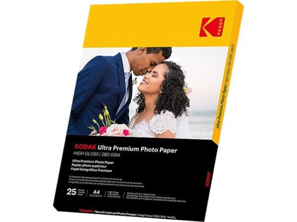 Fotopapier, pre atramentovú tlač, A4, 280 g, lesklý, KODAK "Fine Art" 1