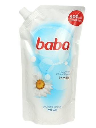 Tekuté mydlo, náhradná náplň, 0,5 l, BABA, kamilka 1