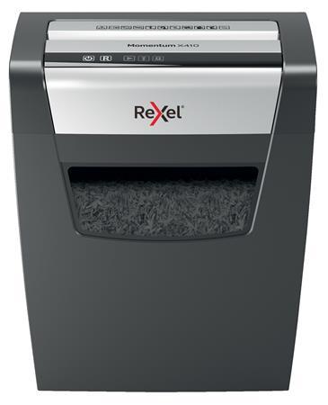 Skartovací stroj, konfety, 10 listov, REXEL, "Momentum X410" 8