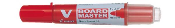 Popisovač na tabule, 2,3 mm, kužeľový, PILOT "V-Board Master", červený 2