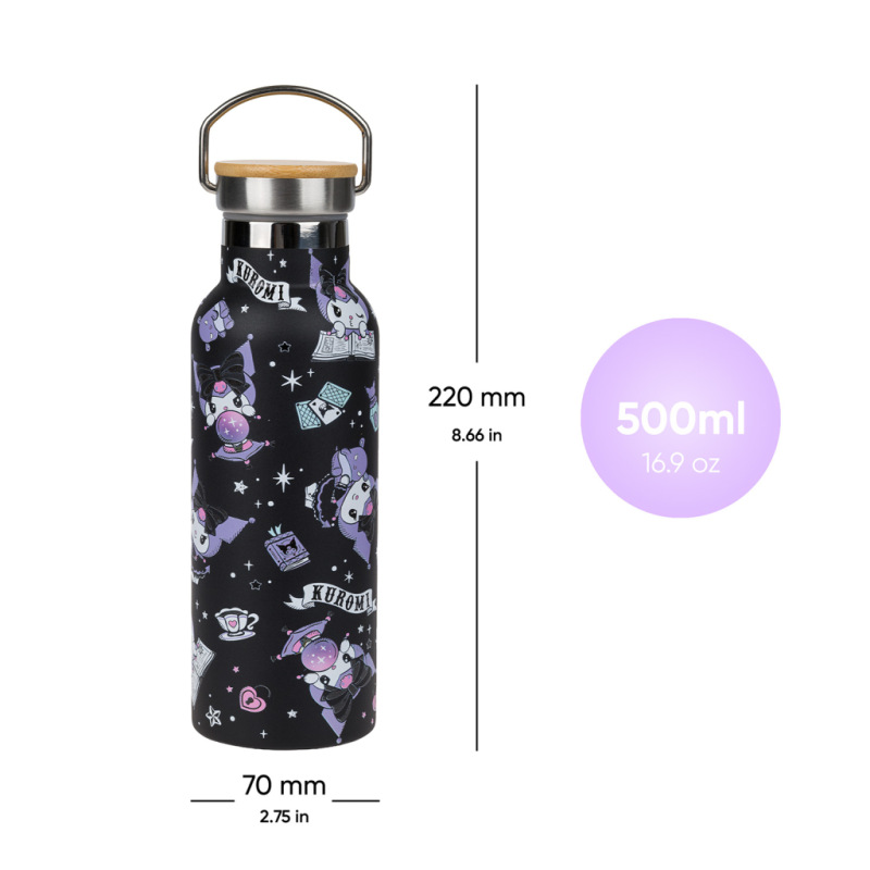 BAAGL Termofľaša s bambusovým viečkom Kuromi Fortune Dream, 500 ml 4