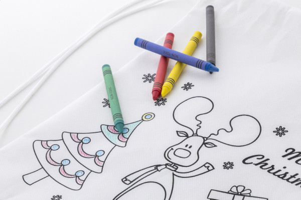 Julfar Bag A vianočný vak na stiahnutie šnúrkou na vyfarbenie 4