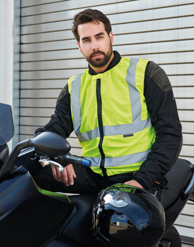 Vysoko reflexná motorkárska vesta "Schleiz"