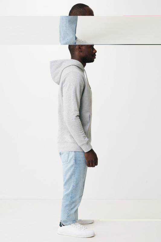 Ľahká mikina s kapucňou IQONIQ Rila z recykl. bavlny light heather grey S 13