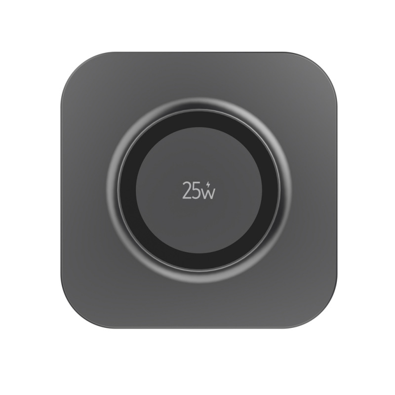 Quantum ultra-rýchla 25W magnet. Bezdrôt. nabíjacia podložka sivá 6