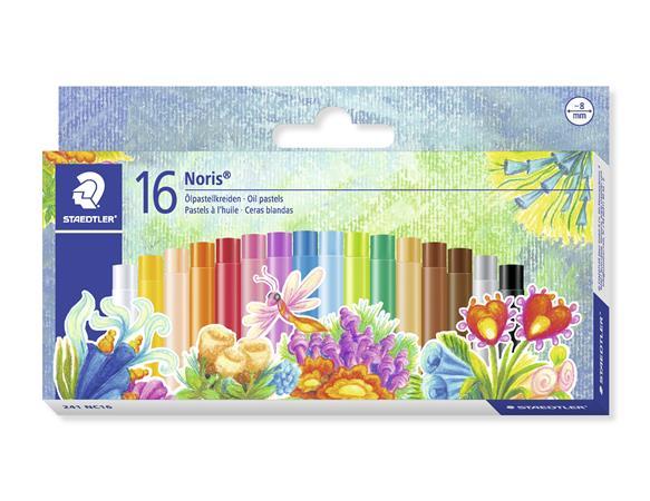 Olejové kriedy, sada, STAEDTLER "Noris Club", 16 rôznych farieb 1